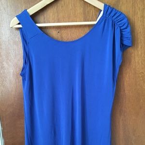 Diesel Asymmetrical Blue Sleeveless Shirt